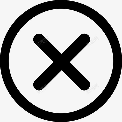 按钮-取消svg_新图网 https://ixintu.com 按钮-取消 按钮