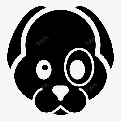 熊脸表情符号情感图标svg_新图网 https://ixintu.com 图标 情感 熊脸 符号 表情