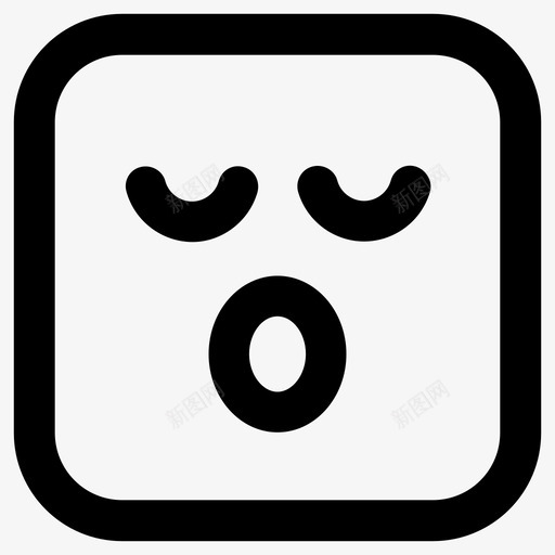 表情放松休息图标svg_新图网 https://ixintu.com 休息 微笑 放松 睡觉 表情