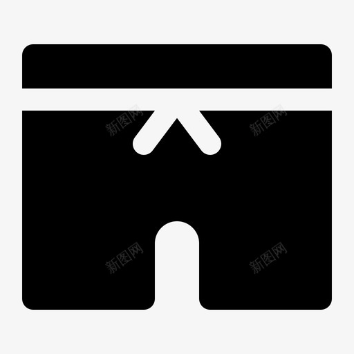 裤子短裤夏天图标svg_新图网 https://ixintu.com 夏天 泳装 短裤 裤子