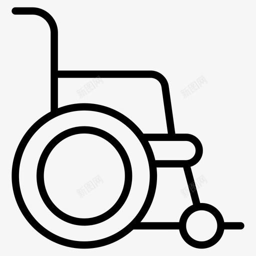轮椅残疾人患者图标svg_新图网 https://ixintu.com 图标 患者 机场 标志 残疾人 线路 轮椅