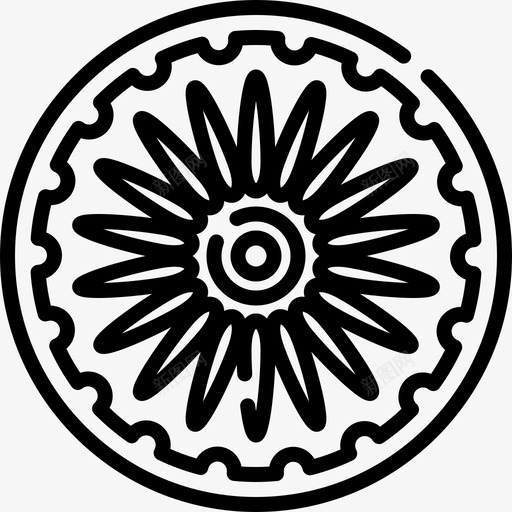脉轮印度共和国第3天直线图标svg_新图网 https://ixintu.com 印度共和国第3天 直线 脉轮