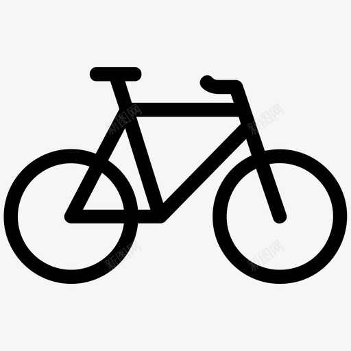 自行车运动交通工具图标svg_新图网 https://ixintu.com 交通工具 自行车 运动
