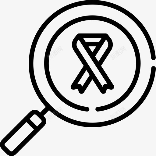 研究世界癌症意识日8线性图标svg_新图网 https://ixintu.com 世界癌症意识日8 研究 线性