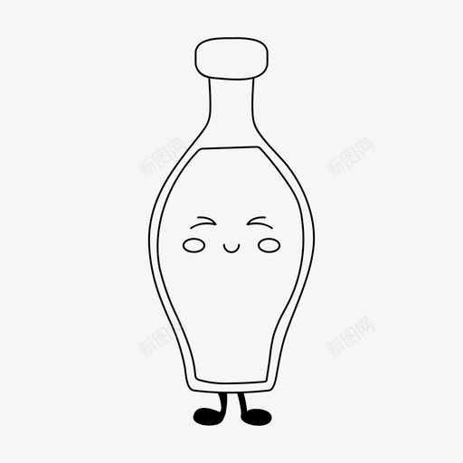 酱油食物日本料理图标svg_新图网 https://ixintu.com 可爱的食物 川菜 日本料理 调味料 酱油 食物