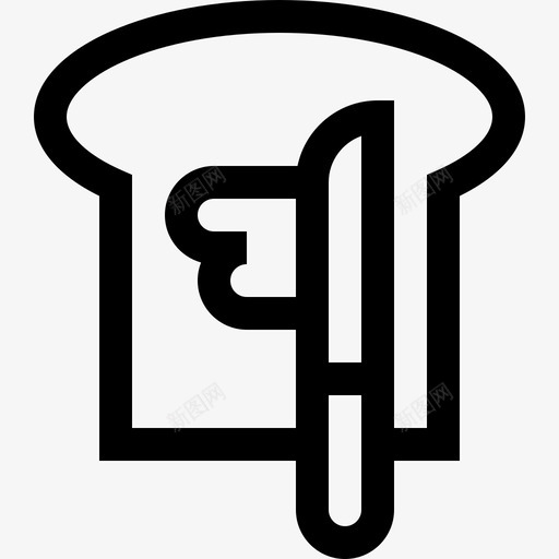 黄油吐司早餐18直系图标svg_新图网 https://ixintu.com 早餐18 直系 黄油吐司