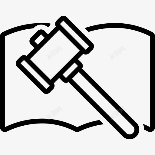 拍卖权威法院图标svg_新图网 https://ixintu.com 拍卖 权威 法院 犯罪 锤子