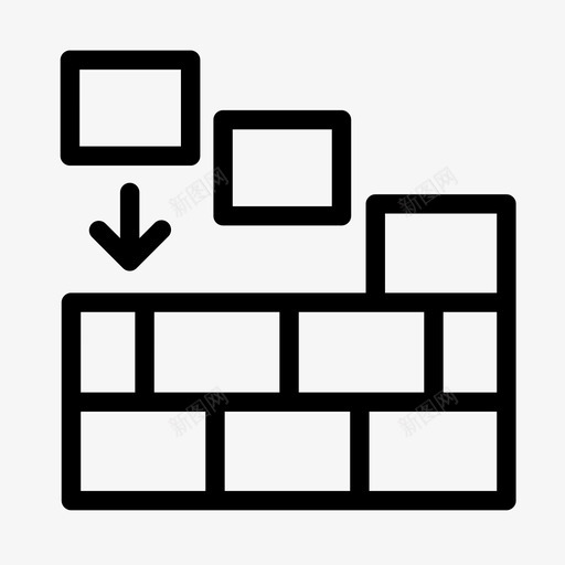 重建建设加固图标svg_新图网 https://ixintu.com 加固 安全 建设 抽象概念 组织 轮廓 重建 风格