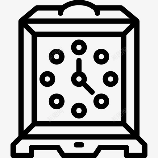 时钟时间管理29线性图标svg_新图网 https://ixintu.com 时钟 时间管理 线性