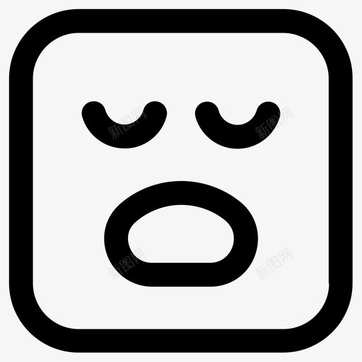 休息情绪放松图标svg_新图网 https://ixintu.com 休息 微笑 情绪 打鼾 放松 睡觉