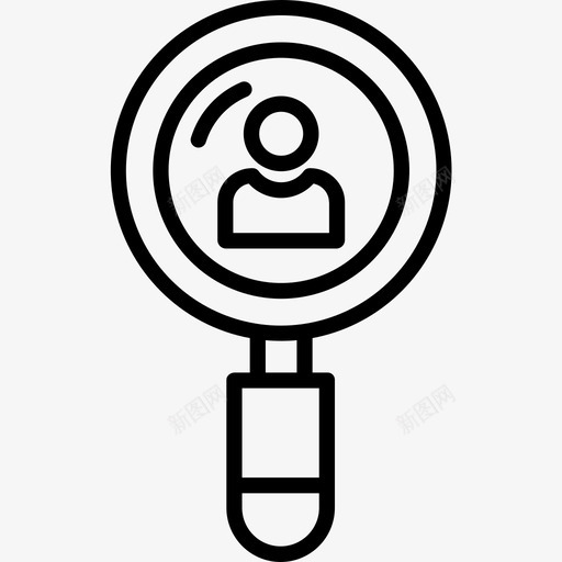 搜索启动63线性图标svg_新图网 https://ixintu.com 启动 搜索 线性