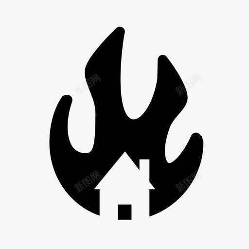 消防烧伤消防队图标svg_新图网 https://ixintu.com 房子 消防 消防队 火炉 烧伤