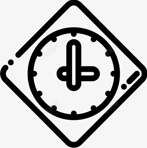 时钟速度表时间12线性图标svg_新图网 https://ixintu.com 度表 时钟 时间 线性 速度
