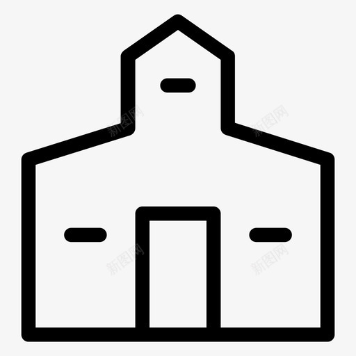 别墅建筑物车库图标svg_新图网 https://ixintu.com 住宅 别墅 建筑物 房屋 财产 车库