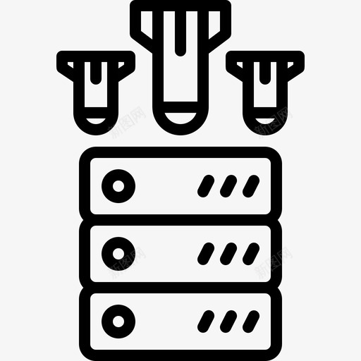 ddos攻击黑客图标svg_新图网 https://ixintu.com ddos 保护 攻击 数据 服务器 黑客