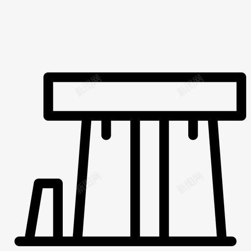 巨石阵英国著名图标svg_新图网 https://ixintu.com 地标 地点 巨石阵 英国 著名