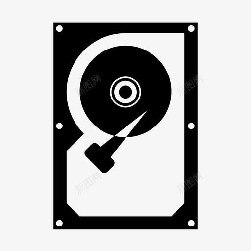 硬盘电脑存储器图标svg_新图网 https://ixintu.com 元件 存储器 电脑 硬盘
