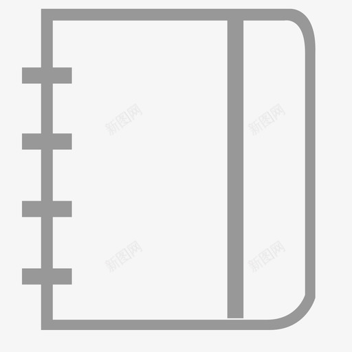 1健康日记(未选中状态)svg_新图网 https://ixintu.com 1健康日记(未选中状态)