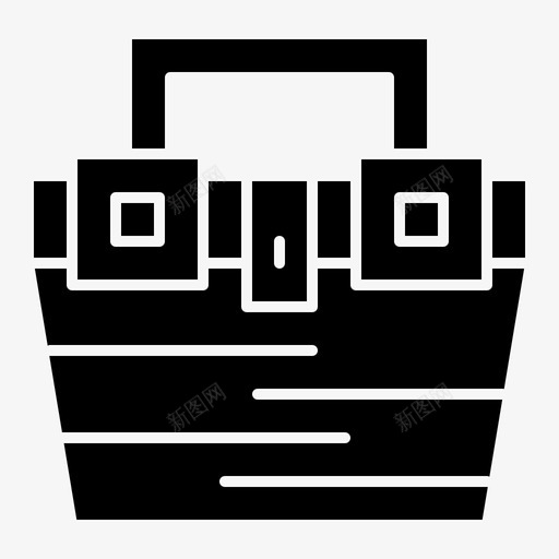袋子盒子结构图标svg_新图网 https://ixintu.com 字形 实体 工具箱 工程 材料 盒子 结构 袋子