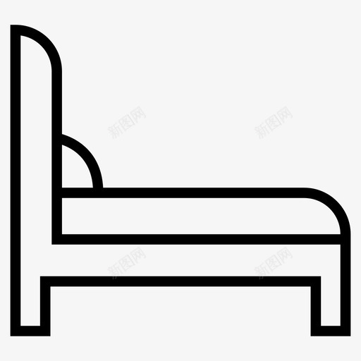 床家具内饰图标svg_新图网 https://ixintu.com 产品线 内饰 图标 家具 家居 家电 家电产品 枕头 睡眠 设备