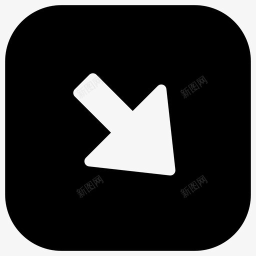 右对角箭头右箭头控件和导航图标svg_新图网 https://ixintu.com 对角 导航 控件 箭头