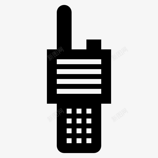 对讲机警察犯罪图标svg_新图网 https://ixintu.com 字形 实心 对讲机 犯罪 警察
