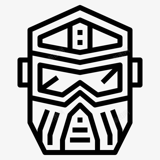 面罩防护安全图标svg_新图网 https://ixintu.com 安全 彩弹 运动 防护 面罩