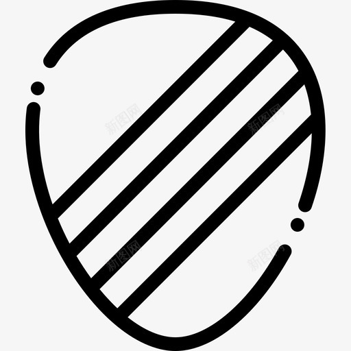 线性吉他雷加10图标svg_新图网 https://ixintu.com 吉他 线性 雷加