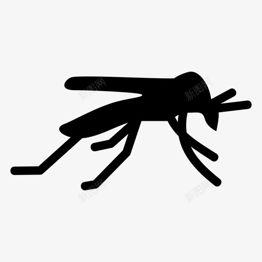 蚊子动物虫子图标svg_新图网 https://ixintu.com 动物 昆虫 疟疾 苍蝇 虫子 蚊子