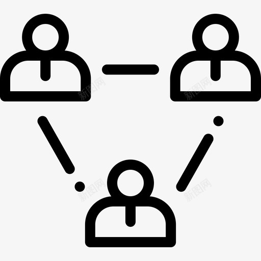 团队工商管理8直线型图标svg_新图网 https://ixintu.com 团队 工商管理 直线 线型