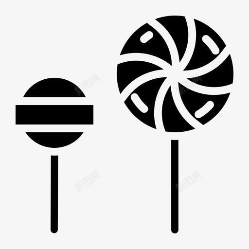 糖果冰棍糖图标svg_新图网 https://ixintu.com 冰棍 固态 甜味 糖果