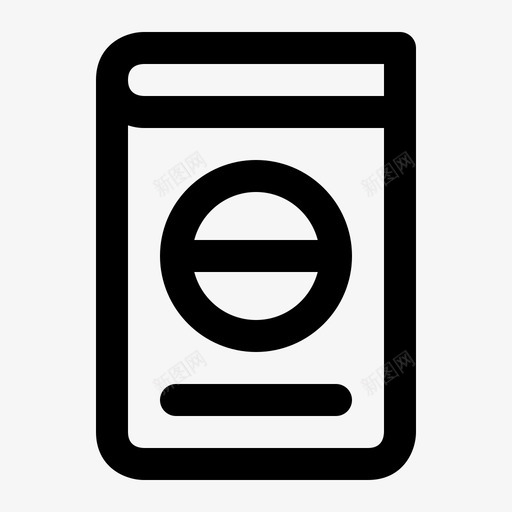 护照证件身份证图标svg_新图网 https://ixintu.com 度假 护照 旅行 暑期 证件 身份证