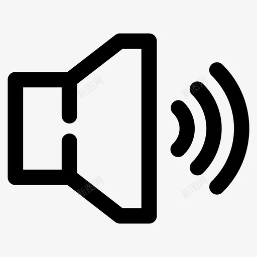 高音量音乐声音图标svg_新图网 https://ixintu.com 声音 媒体控件gapbold 扬声器 音乐 高音量