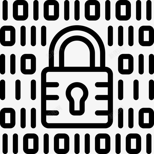 锁网络安全13线性图标svg_新图网 https://ixintu.com 线性 网络安全