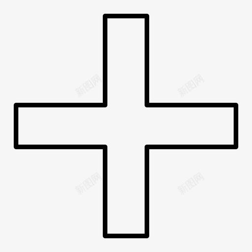 添加诊所医院图标svg_新图网 https://ixintu.com 健康 健身 医疗 医院 图标 插头 添加 线图 诊所