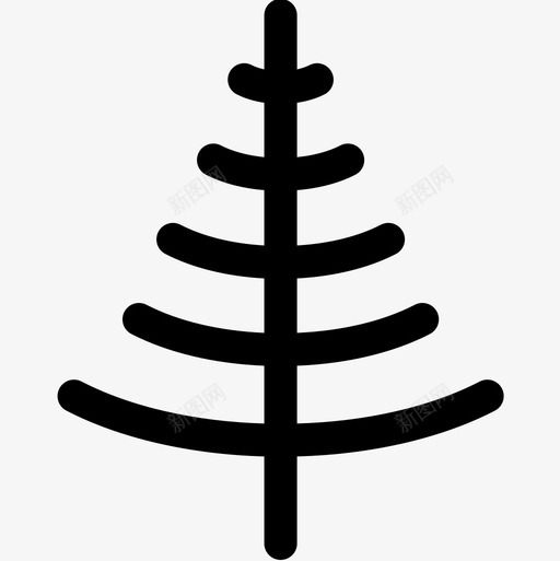 分支冬季66填充图标svg_新图网 https://ixintu.com 冬季66 分支 填充