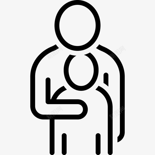 照顾家庭照顾保险图标svg_新图网 https://ixintu.com 一起 保护 保险 家庭 照顾