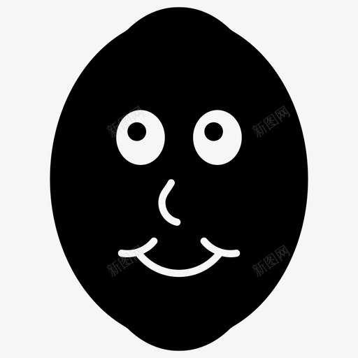 微笑柠檬表情符号情感图标svg_新图网 https://ixintu.com 图标 微笑 情感 柠檬 符号 表情