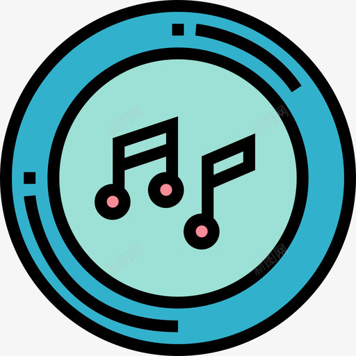 歌曲卡拉OK3线性颜色图标svg_新图网 https://ixintu.com OK 卡拉 歌曲 线性 颜色