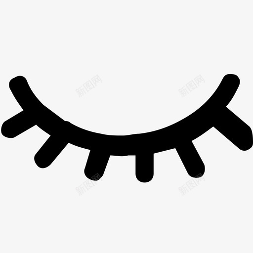 闭眼svg_新图网 https://ixintu.com 闭眼