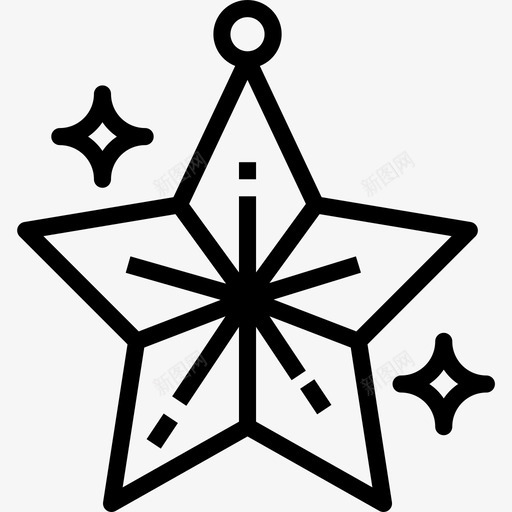 星星复活节57直线型图标svg_新图网 https://ixintu.com 复活节 星星 直线 线型