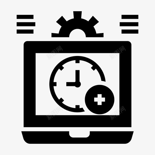 ui进程配置笔记本电脑设置图标svg_新图网 https://ixintu.com ui进程 ux字形图标 加载 界面ui 笔记本电脑设置 系统 配置