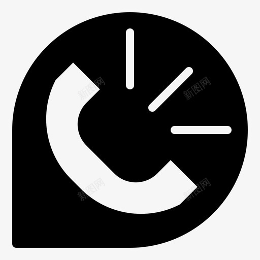 电话通话信使应用程序稳定图标svg_新图网 https://ixintu.com 信使应用程序稳定 电话 通话