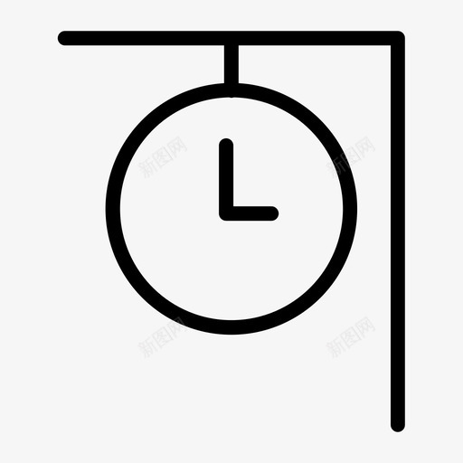 时钟站火车图标svg_新图网 https://ixintu.com 时钟站 火车
