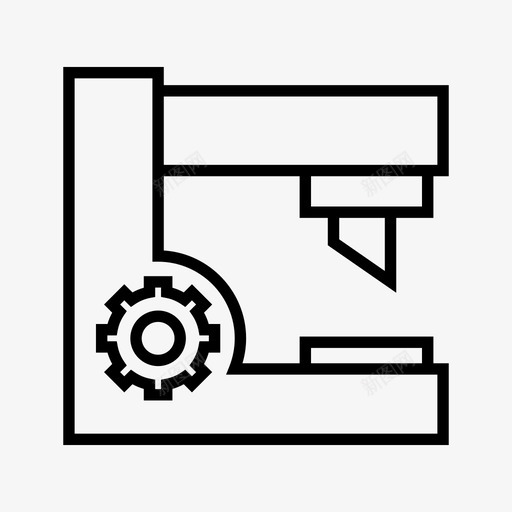 机器设备工厂图标svg_新图网 https://ixintu.com 制造业 工业 工厂 机器 生产线 设备