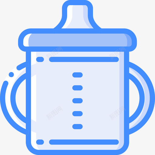 喂食器养育孩子4蓝色图标svg_新图网 https://ixintu.com 养育 喂食 孩子 蓝色