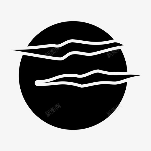 月亮占星术满月图标svg_新图网 https://ixintu.com 占星术 夜空 天气 星星 月亮 满月