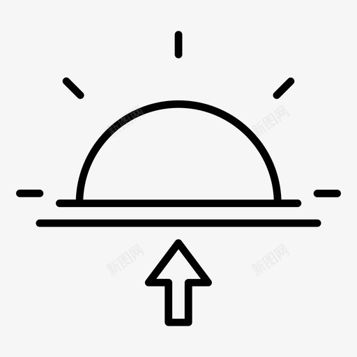 日出黎明早晨图标svg_新图网 https://ixintu.com 假期 大纲 日出 早晨 有趣 黎明