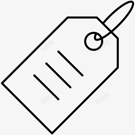 标签条形码购物图标svg_新图网 https://ixintu.com 商业 图标 技术 条形码 标签 线图 购物 贴纸