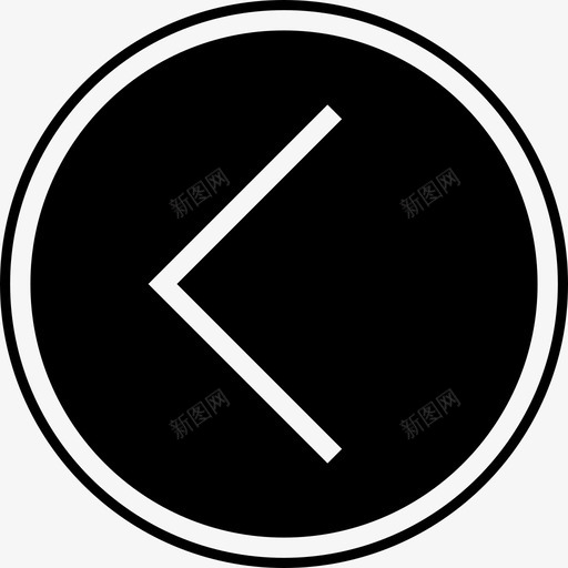 左箭头按钮4实心图标svg_新图网 https://ixintu.com 实心 左箭头 按钮4